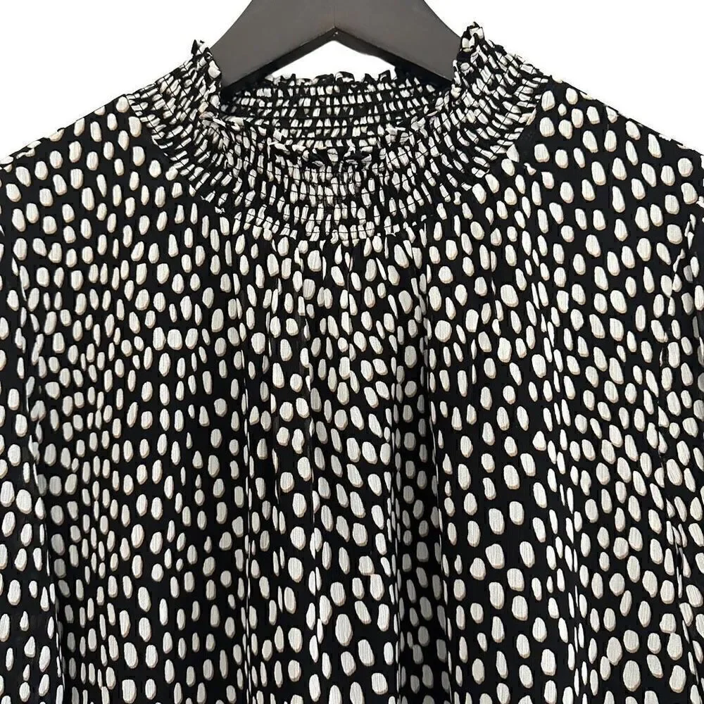 J Crew ruffled blouse size small